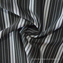 Shantou factory wholesale 75D yarn dyed polyester 40D nylon stretched striped fabric, fine lines polyester nylon striped fabric